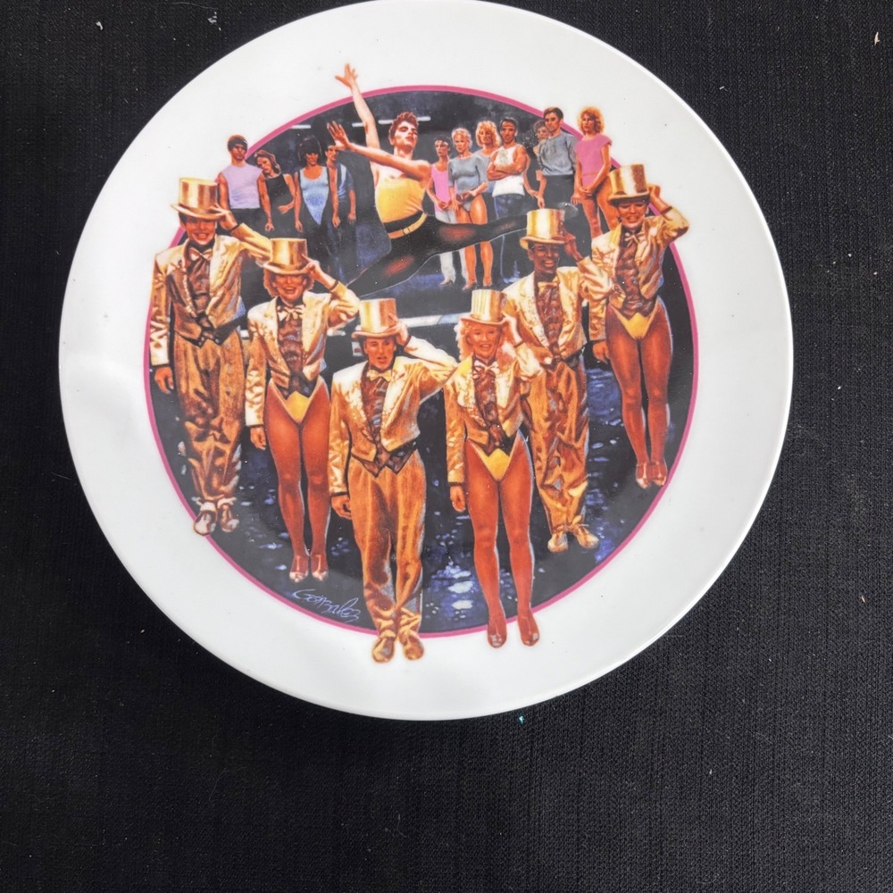 Vintage 1986 Avon Images of‎ Hollywood A Chorus Line Decorative Plate 8.25"